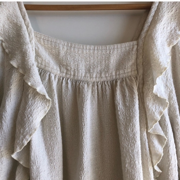 Free People.Bonny Blouse in Cream. - Picture 4 of 7